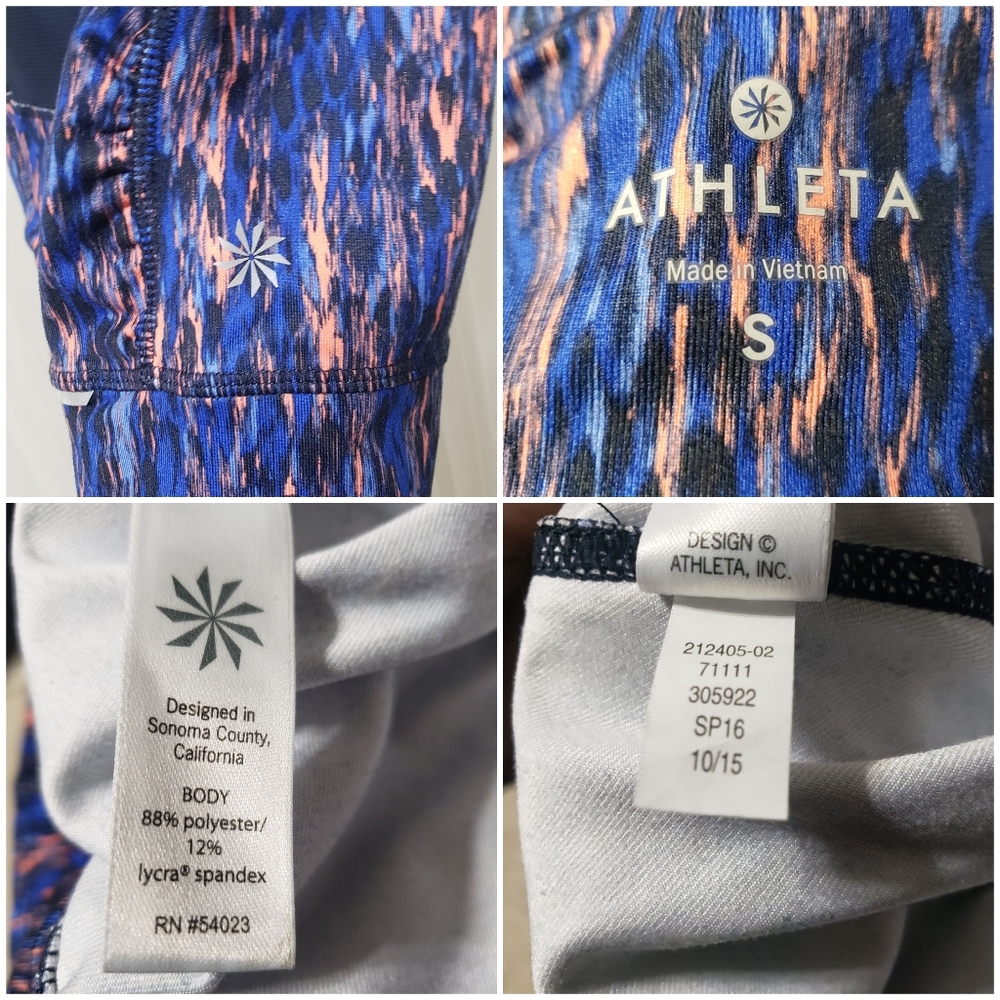 Athleta Sz S Reptile Relay Capri Leggings 212405 - Picture 14 of 14